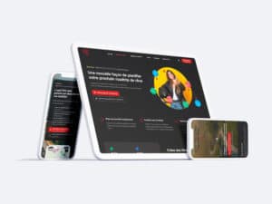 Création du site de présentation de l'application mobile 68°, un GPS moto gratuit