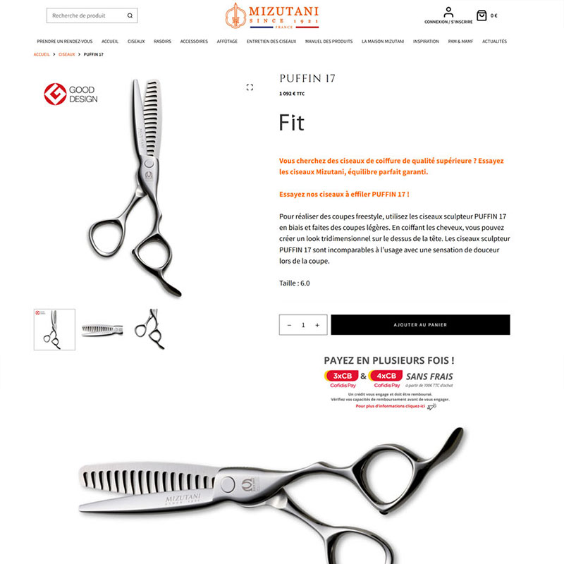 mizutani ecommerce eshop