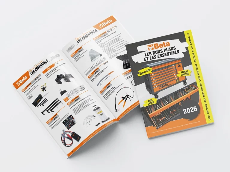création d'une brochure d'offre promotionnelles pour BETA Tools