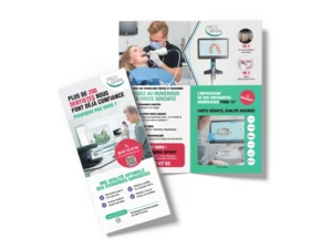 création d'un dépliant pour une campagne promotionnelle pour Zirco Dental