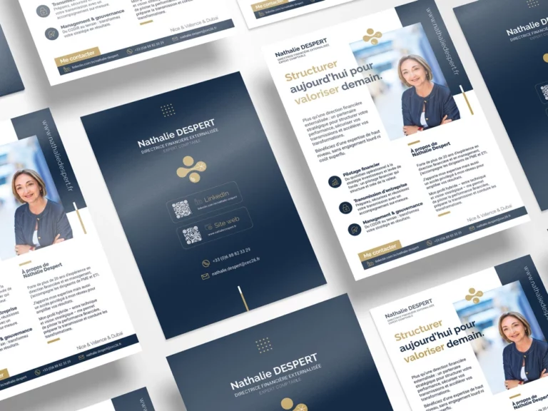 création d'un Flyer A4 pour Nathalie Despert