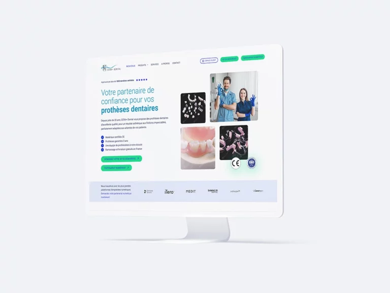 Création du site web Cera plus dental