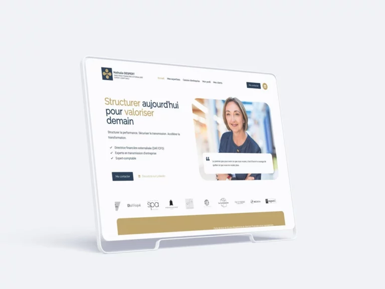 Création du site web Nathalie Despert