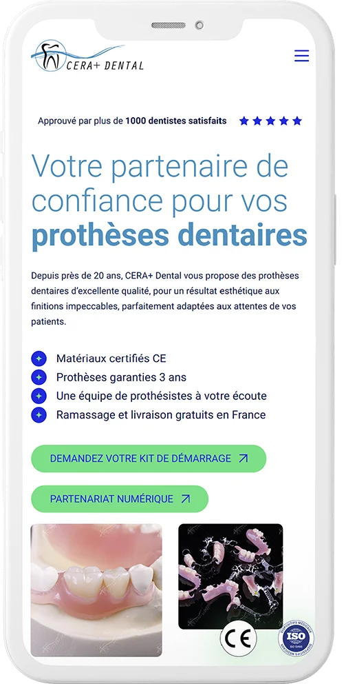 Webdesign cera plus dental