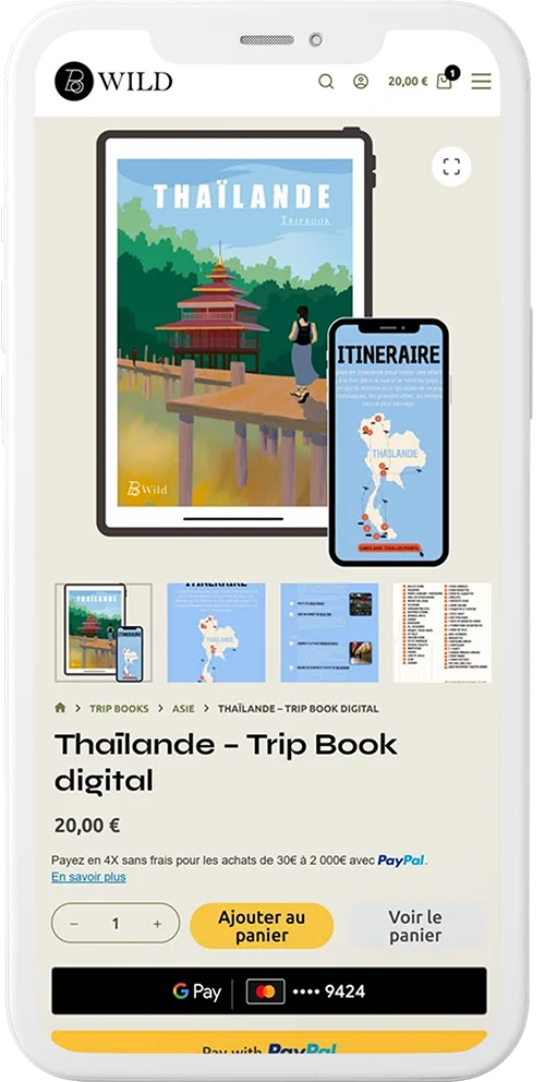 Webdesign ecommerce trip books